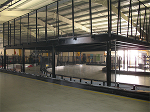 Heavy-Duty Steel Mezzanine Storage Platforms