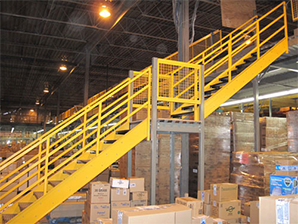 Steel Staircases for Warehouse Mezzanines